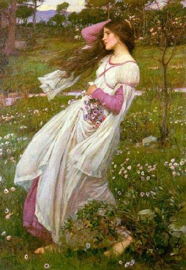 John William Waterhouse Windswept oil painting picture